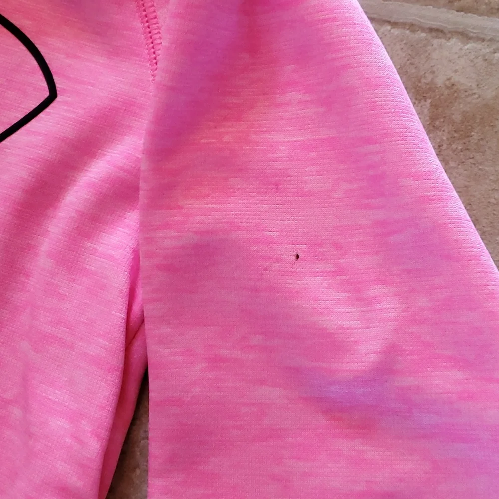 Girls Pink Under Armour Hoodie. - Picture 4 of 5